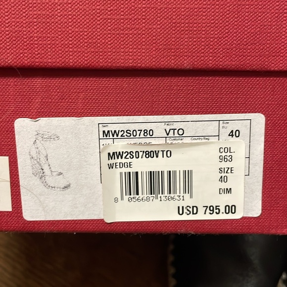 Valentino Black and Tan Espadrille Flats - Picture 4 of 4